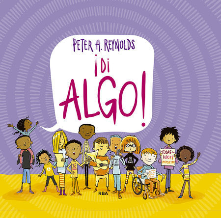 Book cover of Di Algo with an illustration of different types of people.