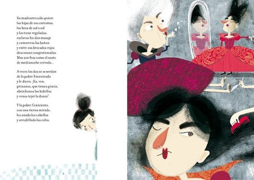 Inside pages show text and illustrates two evil stepsisters.