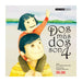 Book cover of Dos Mas dos Son 4 with an illustration of a child sitting on a mans shoulders as they walk along the beach.
