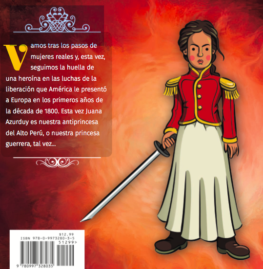 Back cover illustrates Juana.