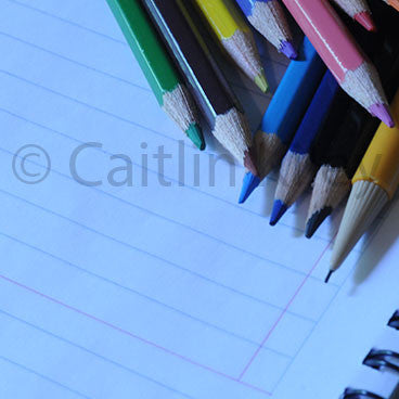 colored pencil laying on paper