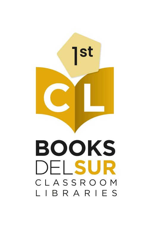 Image of Books Del Sur first grade classroom libraries logo.