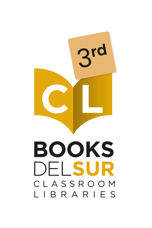 Image of Books Del Sur third grade classroom library logo.