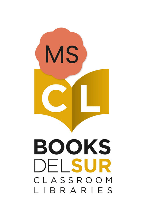 Image of Books Del Sur seventh grade classroom library logo.