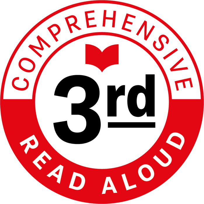 Photo of third grade comprehensive read aloud logo.