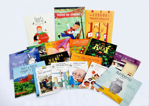 Photo depicting a set of different books for kids
