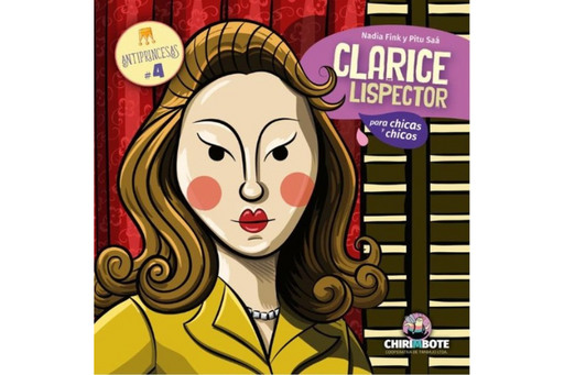 Book cover of Clarice Lispector para Ninxs with an illustration of a woman.