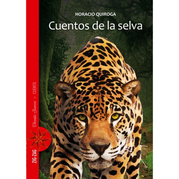 Book cover of Cuentos de la Selva with an illustration of a tiger.