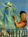 Book cover of Dona Flor with an illustration of a girl hugging a windy creature.