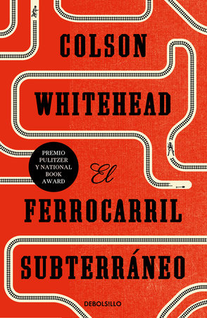 Book cover of El Ferrocarril Subterraneo with an illustration of railroad tracks winding all around the cover.