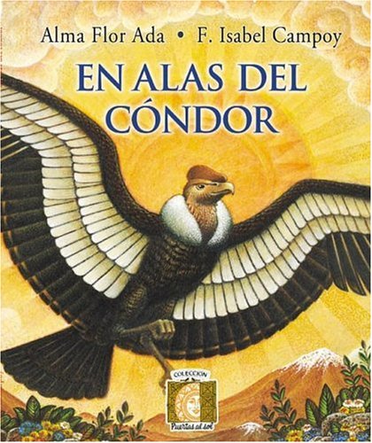 Book cover of En Alas del Condor with an illustration of a condor with its wings spread.
