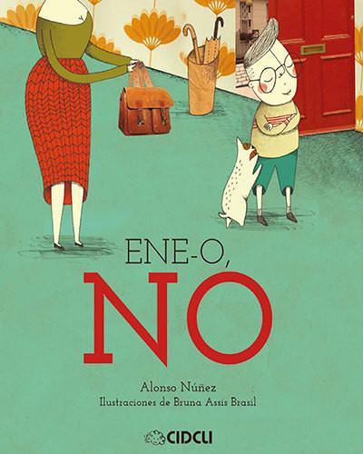 Book cover of Ene-o No with an illustration of a mother with her son who is standing near the door.