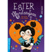 Book cover of Ester y Mandragora de Amor y de Magia with an illustration of a girl with a cat on her shoulders. 