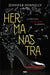 Book cover of Hermanastra with an illustration of a shattered glass high heel shoe.