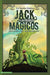 Book cover of Jack y los Frijoles Magicos la Novela Grafica with an illustration of jack standing at the bottom of a humongous magic bean stalk.