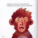Inside page shows text and an illustration of a surprised monkey.