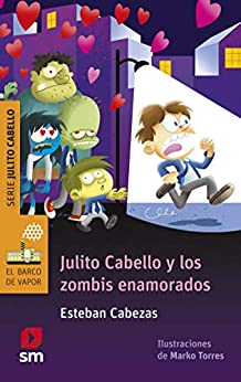 a boy running from zombies