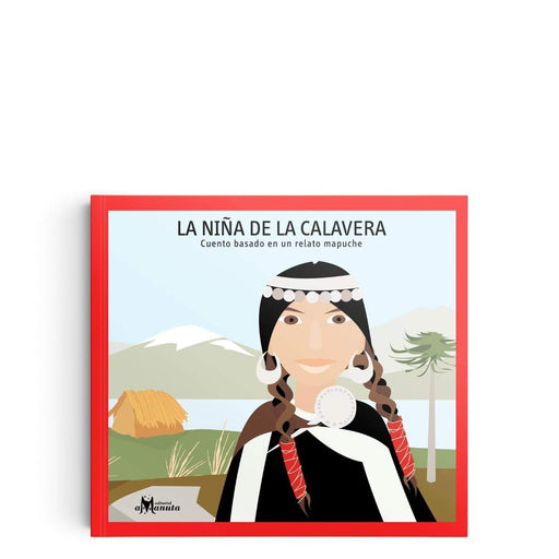 Book cover of La Nina de la Calavera with an illustration of a woman standing outside.