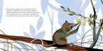 inside page shows animal pulling food off a tree