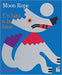 Book cover of Un Lazo a la Luna/Moon Rope with an illustration of a wolf and a moon.