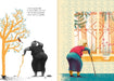 Inside pages show text and illustrations of  an old lady looking out a window on one page and looking up at a tree on the other.