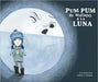 Book cover of Pum pum Hice Dano a la Luna with an illustration of a boy and the moon.