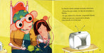 Inside pages show text and an illustration of a grandma rat and little girl rat watching a tv.
