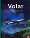 Book cover of Volar with an illustration of a plane flying through the night sky.