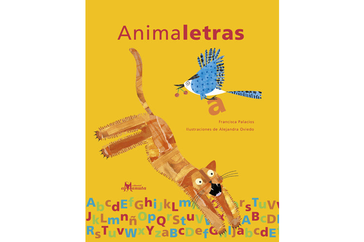Book cover depicting a bright yellow back ground with illustrations of a bird and a lion