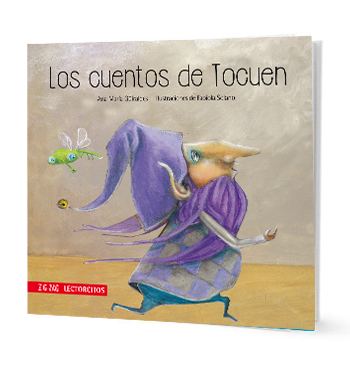 Book cover of Los Cuentos de Tocuen with an illustration of an elf.