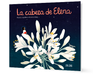 Book cover of La Cabeza de Elena with an illustration of a girl sitting on a flower.