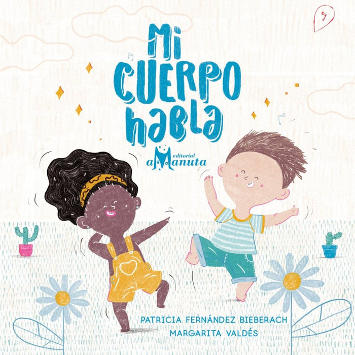 Book cover of Mi Cuerpo Habla with an illustration of two children dancing.