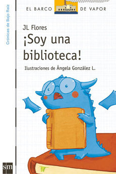book cover illustrates a dragon with glasses and a book