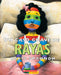 Book cover of Un Caso Grave de Rayas/A Bad Case of Stripes with an illustration of a girl covered in rainbow colored stripes being sick in bed with a thermometer in her mouth.