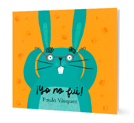 book cover with illustration of a green rabbit wearing glasses